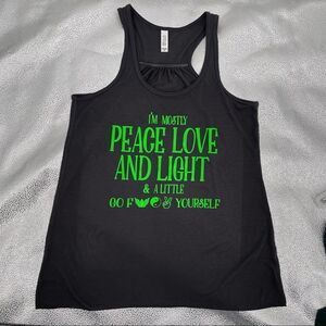 NWOT Bella Canvas Women’s Graphic Racerback Tank Size Medium